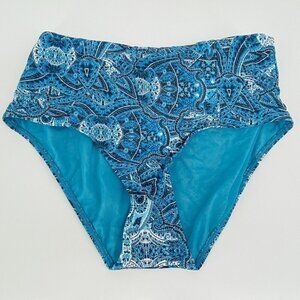 - Sea Level Bikini Bottoms Womens Size 14 Blue High Waisted New